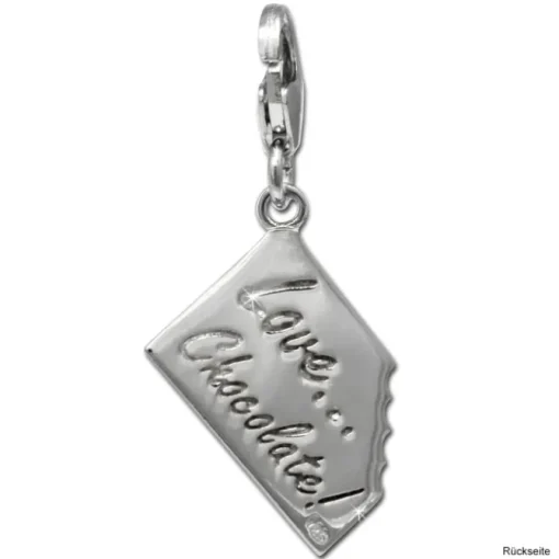 SilberDream Charm Schokolade 925er Silber Armband Anhänger FC723I