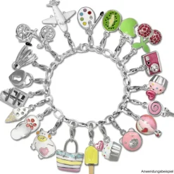 SilberDream Charm Schokolade 925er Silber Armband Anhänger FC723I