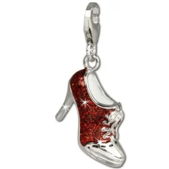 SilberDream Charm Schuh Stiefelette 925 Silber Armband Anhänger FC664