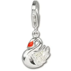 SilberDream Charm Schwan Armband Anhänger 925 Silber FC254W