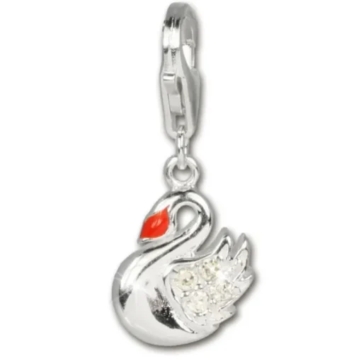 SilberDream Charm Schwan Armband Anhänger 925 Silber FC254W