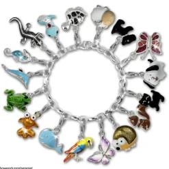 SilberDream Charm Seepferd hellblau 925er Armband Anhänger FC844H