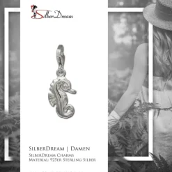 SilberDream Charm Seepferdchen 925er Silber Armband Anhänger FC727I