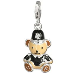 SilberDream Charm Teddybär Bobby 925 Silber Armband Anhänger FC680