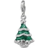 SilberDream Charm Weihnachtsbaum 925 Silber Armband Anhänger FC849G