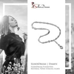 SilberDream 25cm Fußkette Herz 925er Silber SDF020I
