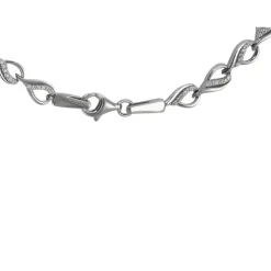 SilberDream Collier Dream Zirkonia weiß 925er Silber 45cm Kette SDK4809W