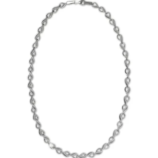SilberDream Collier Dream Zirkonia weiß 925er Silber 45cm Kette SDK4809W