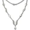 SilberDream Collier Kette Wave 925 Silber 45cm Halskette SDK410