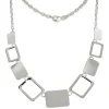 SilberDream Collier Kette Square 925 Vollsilber 45cm Halskette SDK411