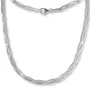 SilberDream Collier Kette Blütenblatt 925 Silber 45cm Halskette Damen SDK428
