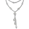 SilberDream Collier Kette Tropfen 925 Silber 44,5cm Halskette SDK414