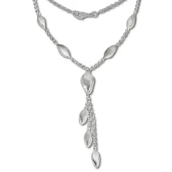 SilberDream Collier Kette Tropfen 925 Silber 44,5cm Halskette SDK414