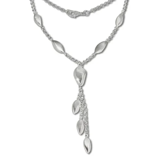 SilberDream Collier Kette Tropfen 925 Silber 44,5cm Halskette SDK414