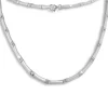 SilberDream Collier Kette Zirkonia weiß 925er Silber 44cm Halskette SDK436W