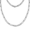 SilberDream Collier Kette matt Zirkonia weiß 925er Silber 45cm SDK447W