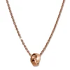 SilberDream Collier Kette verschlungen rosévergoldet 925 Silber 44cm SDK11344E