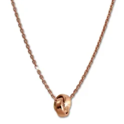 SilberDream Collier Kette verschlungen rosévergoldet 925 Silber 44cm SDK11344E