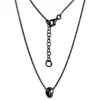 SilberDream Collier Kette verschlungen geschwärzt 925 Silber 44-47cm SDK11344S