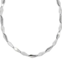 SilberDream Collier Kette Fantasie 925er Silber Zirkonia 45cm Damen SDK468W