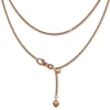 SilberDream Collier Kette Herz rose vergoldet 925er Silber Damen 45cm SDK22645E