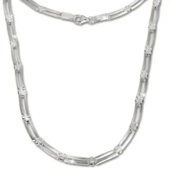 SilberDream Collier Kette Trendy 925 Silber 45,5cm Halskette SDK407