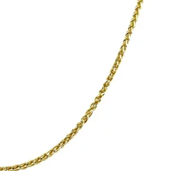 SilberDream Collier Kette Zopf vergoldet 925 Silber Damen 45cm SDK21545Y