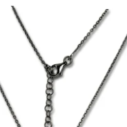 SilberDream Collier Kette Knoten geschwärzt 925 Silber Damen 44cm-47cm SDK11244S