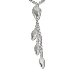 SilberDream Collier Kette Tropfen 925 Silber 44,5cm Halskette SDK414
