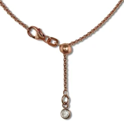 SilberDream Collier Kette rose vergoldet 925 Silber Damen 45cm SDK22545E