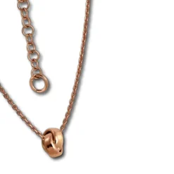 SilberDream Collier Kette verschlungen rosévergoldet 925 Silber 44cm SDK11344E