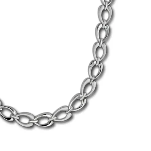 SilberDream Collier Kette Herzform 925er Silber 45cm Damen Kette SDK446J