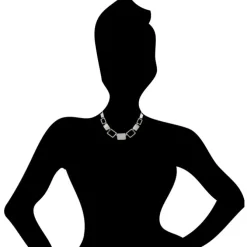 SilberDream Collier Kette Square 925 Vollsilber 45cm Halskette SDK411