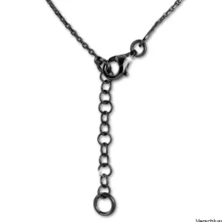 SilberDream Collier Kette verschlungen geschwärzt 925 Silber 44-47cm SDK11344S