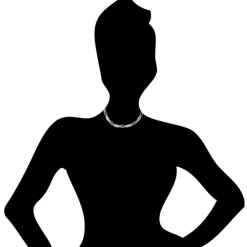 SilberDream Collier oval matt Kette 925 Silber 45cm Halskette SDK403