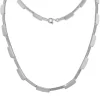 SilberDream Collier Square Zirkonia weiß 925er Silber 44,5cm Halskette SDK454W