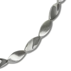 SilberDream Collier Tropfen 925 Silber glanz matt 45cm Kette SDK4793J