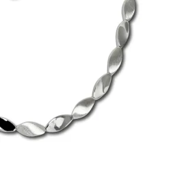 SilberDream Collier Tropfen 925 Silber glanz matt 45cm Kette SDK4793J