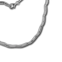 SilberDream Collier Welle Zirkonia weiß 925er Silber 44cm Halskette SDK461W