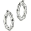 SilberDream Creole Bambus 2,5cm 925 Sterling Silber Damen Ohrring SDO67232