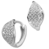 SilberDream Creole Blatt Zirkonia weiß 925 Sterling Silber Damen SDO422W