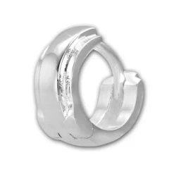 SilberDream Creole Double 12mm 925 Sterling Silber Ohrring SDO4281J