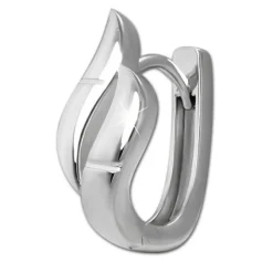 SilberDream Creole Flame 925 Sterling Silber Damen Ohrringe SDO4457J