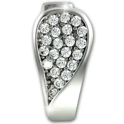 SilberDream Creole Glamour Zirkonia weiß 925 Sterling Silber Damen SDO4327W