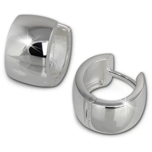 SilberDream Creole Glanz 13mm 925 Sterling Silber Ohrring SDO372S