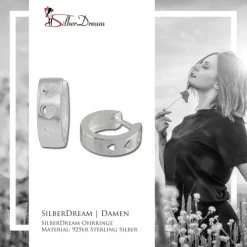 SilberDream Creole Herz 925 Sterling Silber Damen Ohrring SDO373S