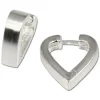 SilberDream Creole Herz matt 925 Sterling Silber Ohrring SDO304