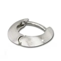 SilberDream Creole Matt 14mm 925 Sterling Silber Ohrring SDO335M4