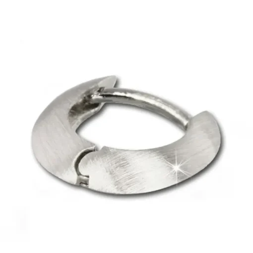 SilberDream Creole Matt 14mm 925 Sterling Silber Ohrring SDO335M4