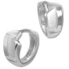 SilberDream Creole matt/glanz 925 Sterling Silber Ohrring SDO391J